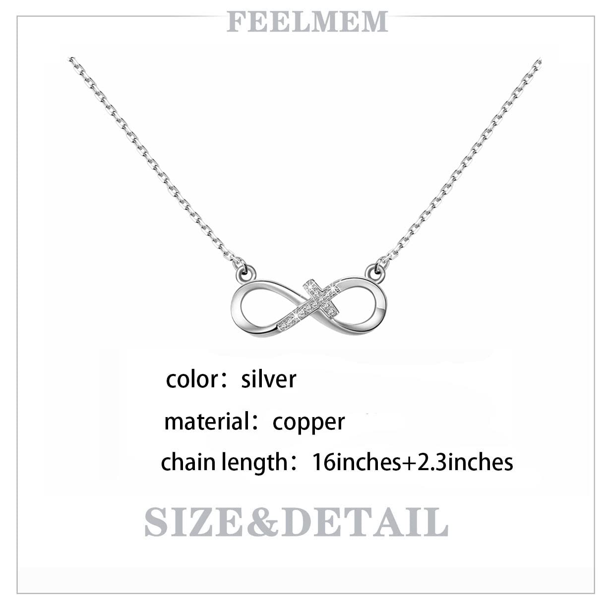 FEELMEM Confirmation Sponsor Necklace God Bless My Confirmation Sponsor Gift Catholic Mentor Gifts for Godmother Thank You