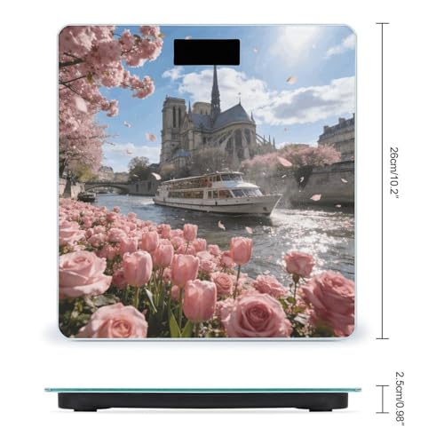 Báscula digital LZQPOEAS hasta 180 kg con pantalla LCD miniatura 2