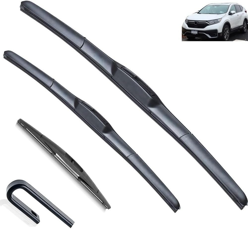MadongJ Windshield Windscreen Wiper Blades for CRV MK5 2016-2021, Replacement Blades All-Weather Performance Streak-Free Windshield Wipers