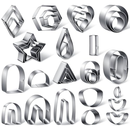 36 Pcs Polymer Clay Cutters Set, Various Shapes and Size