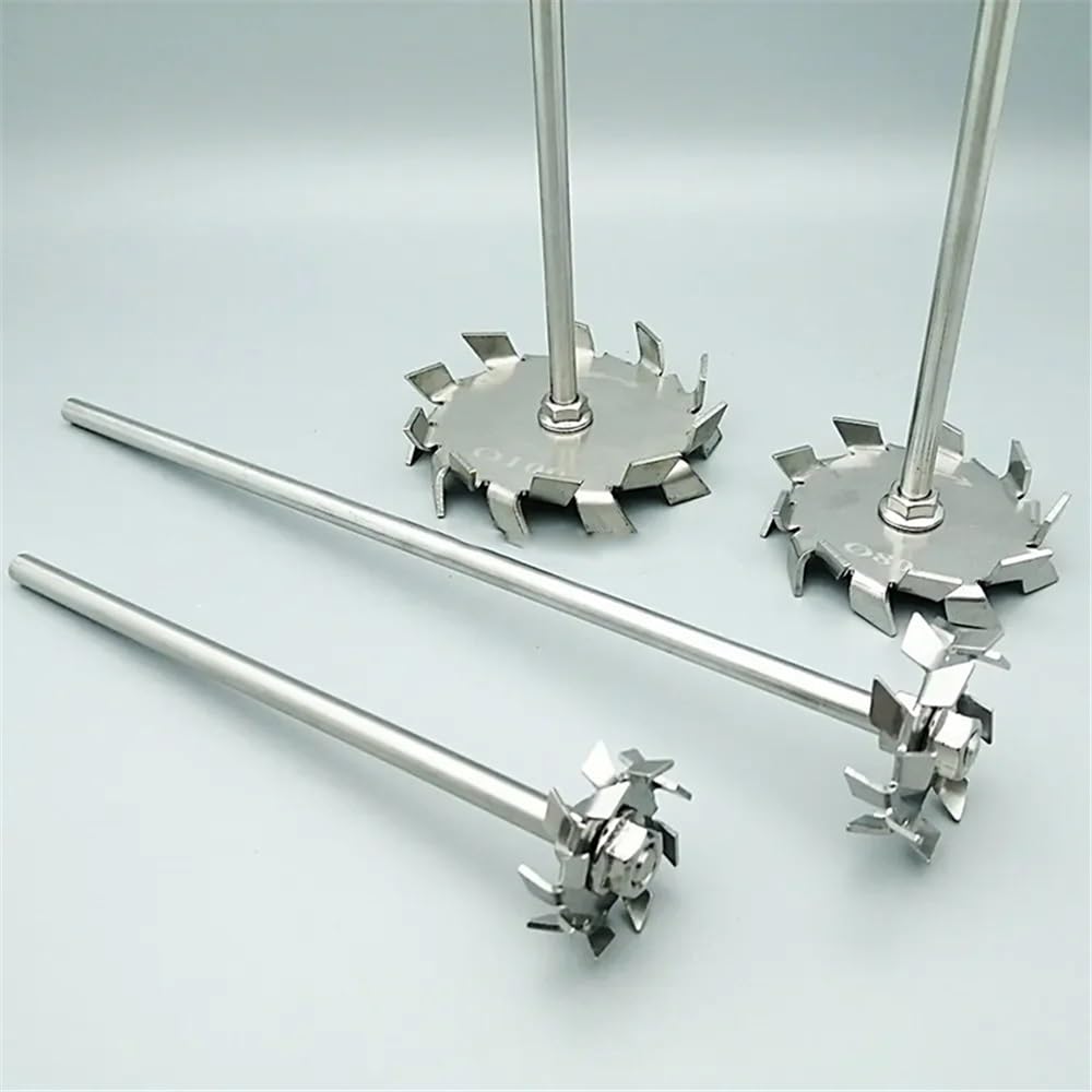 Instrumentos y Equipos de Laboratorio 1 ensemble de disques d'agitation dispersifs en acier inoxydable 304 for laboratoire avec tige d'agitation(100mm disk with rod)