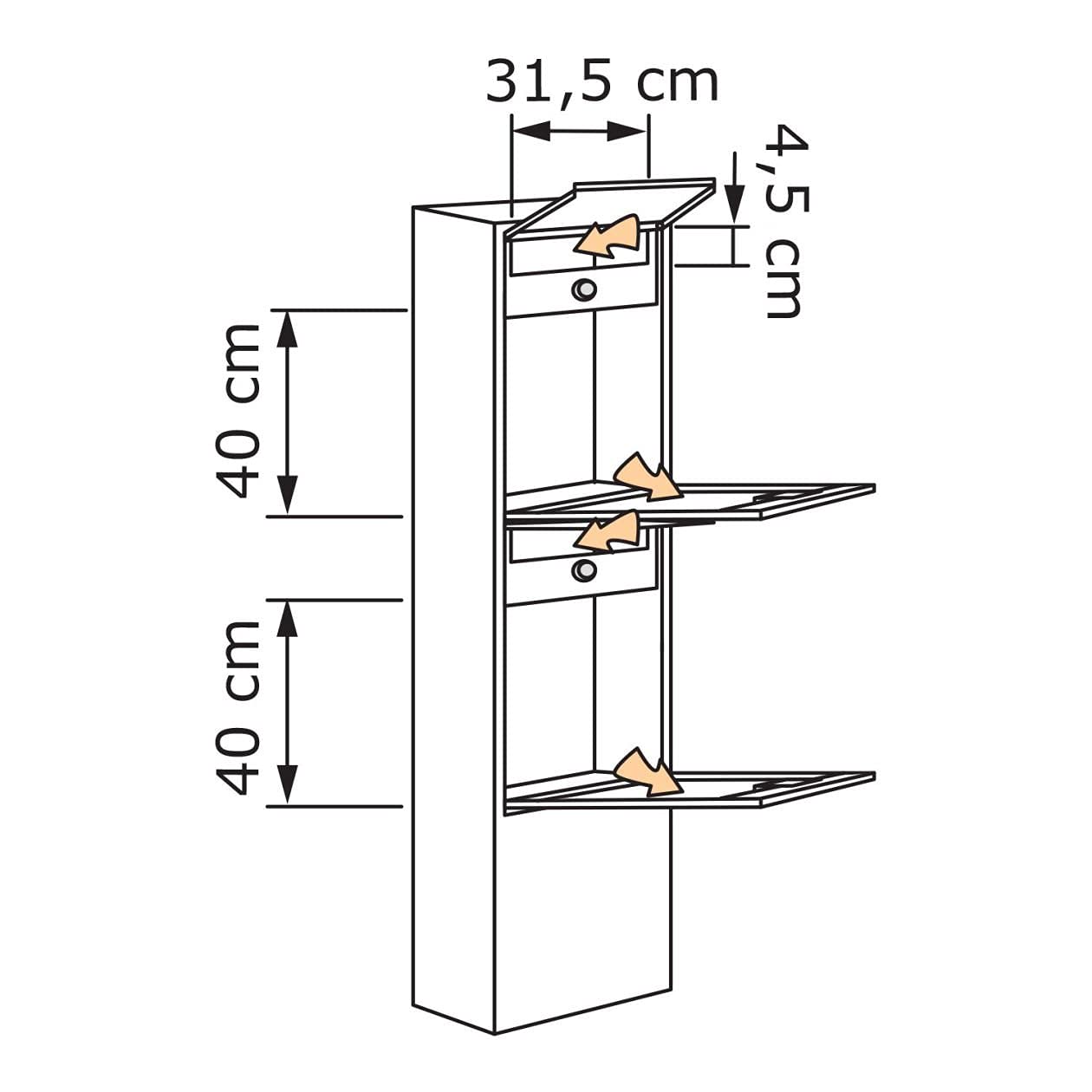 Buzón Anlage, diseño Buzón Big Box for Two Negro, Buzón de Correos – bravios