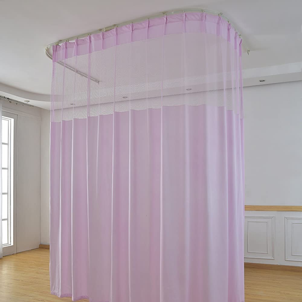 TTZ Hospital Curtain with Flat Hooks for Hospital Medical Clinic SPA Lab Cubicle Curtain Divider Privacy Screen (Color : Purple, Size : 1*(7ft Wide x8ft Tall))