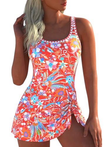 casual rosewe dresses Womens MultiWay One Piece Swimsuits Tummy Coverage Bathing Suits Floral Boho Lace A-Line RD-08.07.26 WHAT TO LOOK FOR Size:38