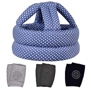 TORASO Baby Head Protector & Baby Knee Pads for Crawling,Infant Safety Helmet & Walking Baby Helmet，for Age 6-36 Months…