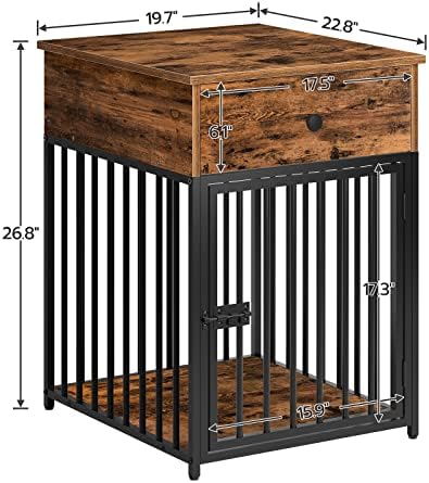 HOOBRO Dog Crate Furniture — bottom and base construction detail