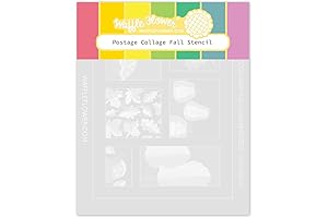 Postage Collage Fall Stencil