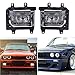 TOOGOO 2Pcs Crystal Clear Lens Cover Front Bumper Fog Light Lamps House for BMW E30 318I 318Is 325I 325Is 325E 325Es 325Ix
