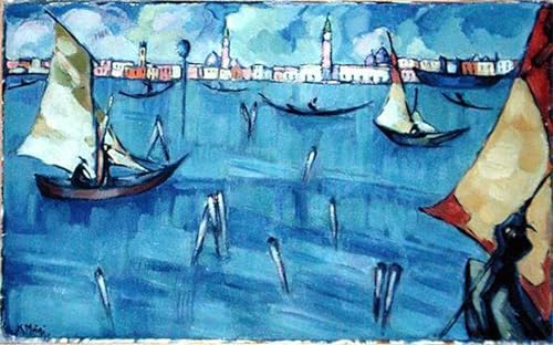 Peinture sur toile Konrad Magi 60x90cm pour mur de chambre vide