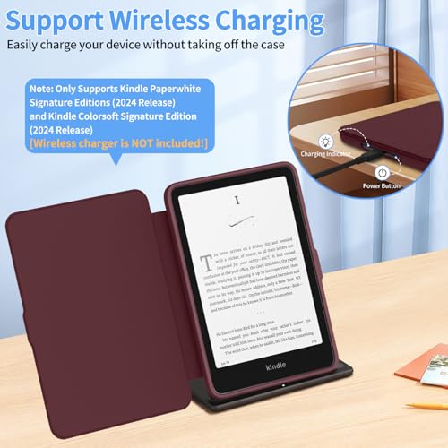 Image of Sanyetral Protective Case with Auto Wake /Sleep Function, Incompatible with TCL Remarkable Nokia -Red