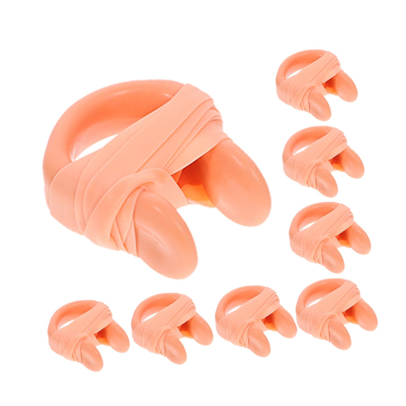 SUPVOX Nose Clips for Swimming 8 Pack Soft Emulsion Swim Nose Plugs Anti-Loss Design for Boys and Girls Adults