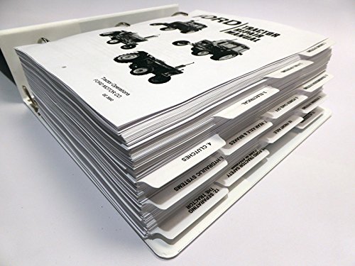 Open service manual showing tabbed sections