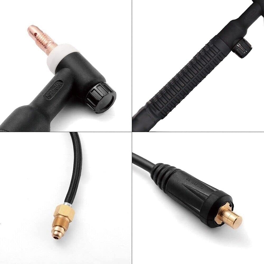 HITBOX TIG Welding Torch WP26V 4M Welder Torch 140A 150-Amp Air Cooled SR-26V TIG Welder Gun with Europe Plug for Lift TIG Lift ARC - - 