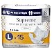 NorthShore Supreme Incontinence Tab-Style Briefs, Large, Pack/15