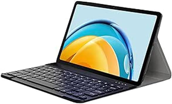 Microcase Samsung Galaxy Tab S10 Plus SM-X820 12.4 inch Tablet Compatible Stand Case with Bluetooth Keyboard - BKK4