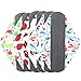 7pcs Set 1 pc Bonus Free Mini Wet Bag +6pcs Absorbent Reusable Sanitary Pads/Washable Bamboo Cloth Menstrual Pads (L,Gorgeous)