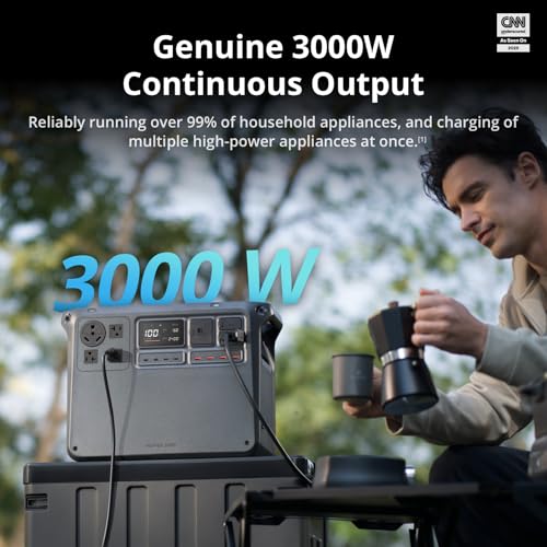 Image of DJI Power 2000 Portable Power Station, 2048Wh LFP Battery, Compact Size, 3000W Stable Output, 0-80% Recharge in 55 Mins, Electric Generator for Home, Camping & RVs, Off-Grid