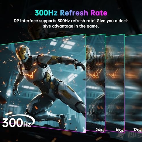 Image of KTC 24.5 Inch 300Hz Gaming Monitor, FHD 1080P 240Hz Fast IPS Monitor, HDR, FreeSync, DisplayPort x1 HDMI x2, 119% sRGB, Height /Pivot /Tilt Adjustment, VESA Support, H25Y7