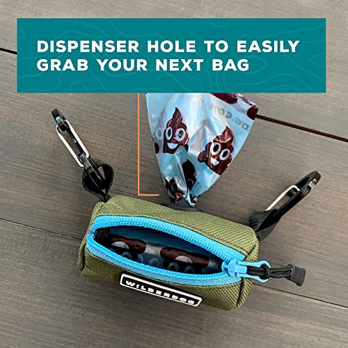 Image of Wilderdog Dog Poop Bag Holder - Dark Green