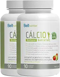 Kit 2x Belt Calcio Bariatric 180 Pastilhas - Limao Com Morango