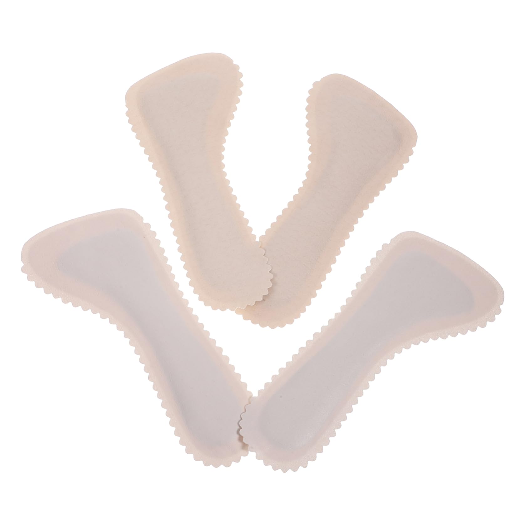 COOLHIYA 2 Pairs Cork Cropped Insole Shoe Inserts Invisible Insoles Non Insoles Cork Insoles Anti Insoles Shoe Pads for Women Shoes Walking Insoles Shoe Insoles Sandals Women's Shoes Cloth