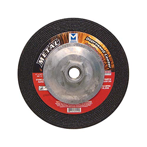 Mercer Industries Depressed Center Grinding Wheel, (10 Pack), 6