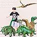 Jet Creations Dinosaur Collection Trex Brachiosaurus Triceratops Raptor and Other Dinosaurs 7 Piece, Size 37+ inch, JC-DINO7, Multi