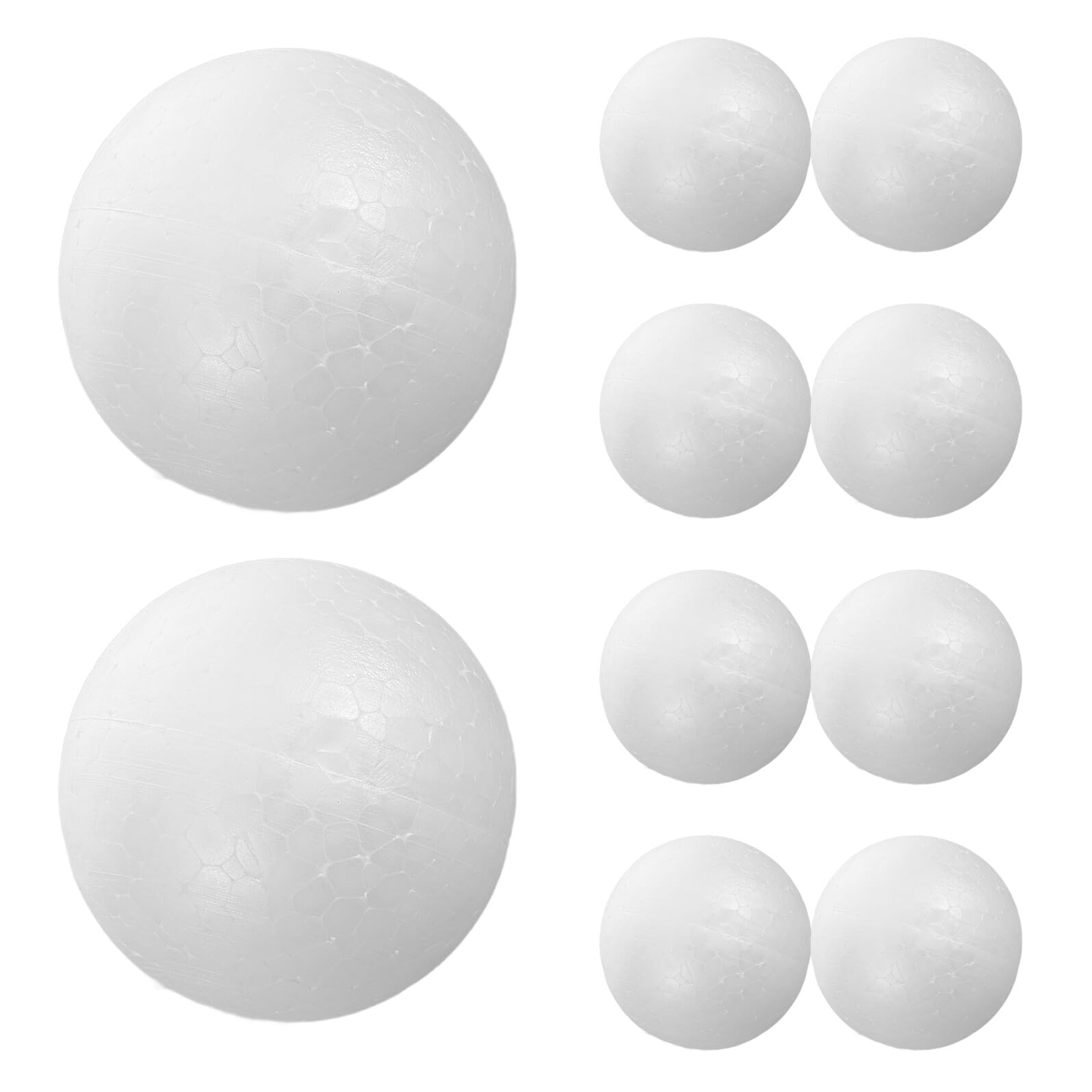 36 Pezzi Palline in Polistirolo Bianche per Materiale Creativo DIY per Decorazioni Natalizie e Lavoretti Manuali Sfere Solide per Progetti Artistici e Addobbi Festivi