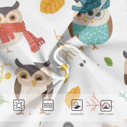 Wusikd Cute Owls Boys' Underwear Cotton Boys Briefs Soft Toddler Underwear 2T3