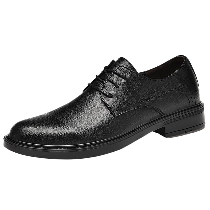 Men's Lace-Up Comfortable Fashion Dress Shoes Modern Classic Anti Slip Walking for Business Wedding