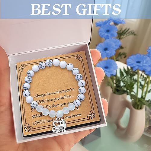 12 Pieces Cheer Bracelet Cheerleading Gifts Cheerleading Bracelet for Cheerleader Cheer Charm Jewelry for Team3