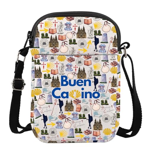 KEYCHIN Camino De Santiago Crossbody Bag Pilgrimage Gifts Way Of St James Hiking Gifts Pilgrim Travel Bag