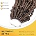 Spring Twist Crochet Hair 6 Packs Spring Twist Hair Prelooped Crochet Braids Synthetic Hair Extension Passion Hair Mini Twist Hair Dreadlocks Braiding Hair for Women 14inch By MIRRA'S MIRROR (T1B/30)