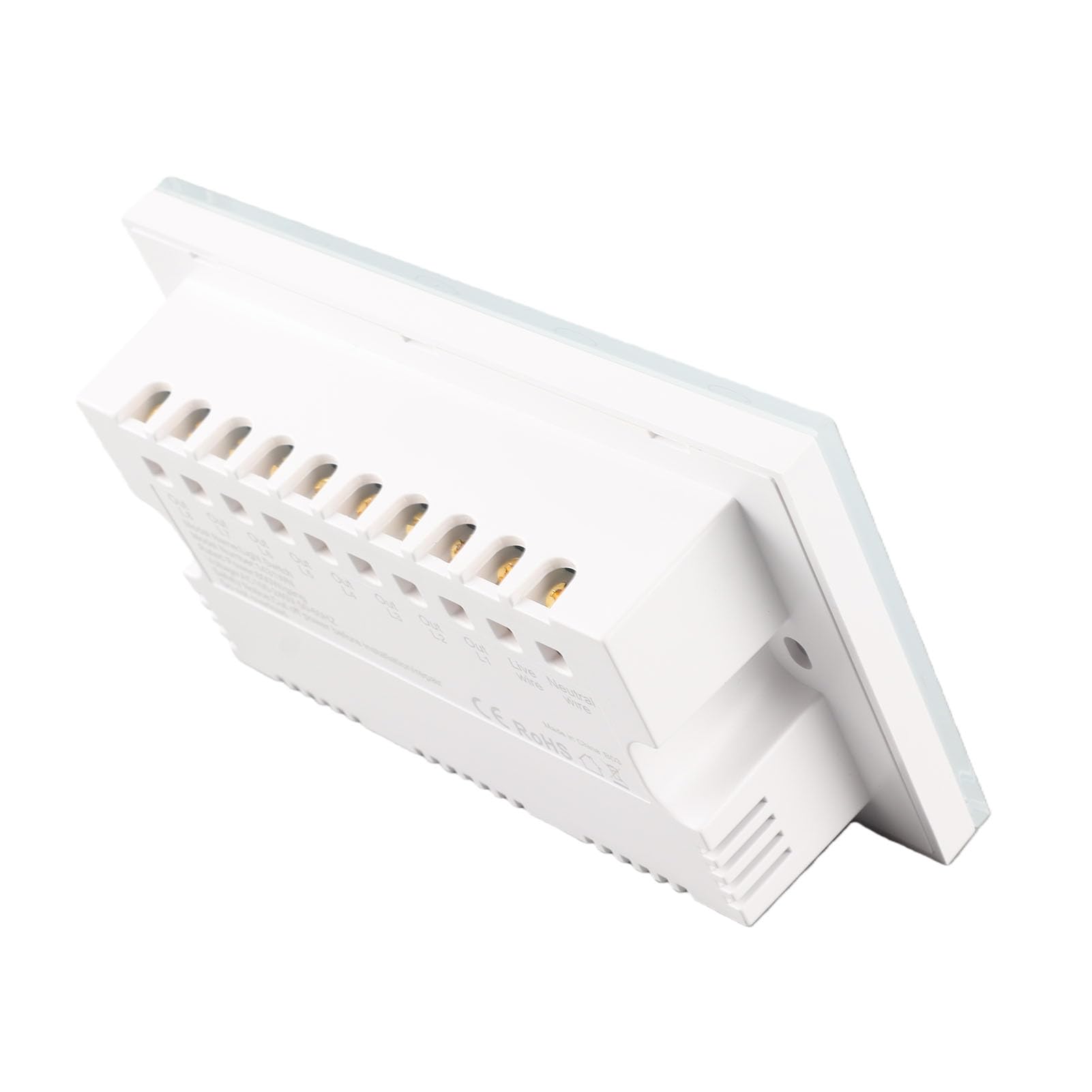 Alomejor Interruptor de Luz Táctil Panel WiFi Inteligente de 8 Bandas, Control Inalámbrico de Alta Sensibilidad para Automatización del Hogar, AC100-240V