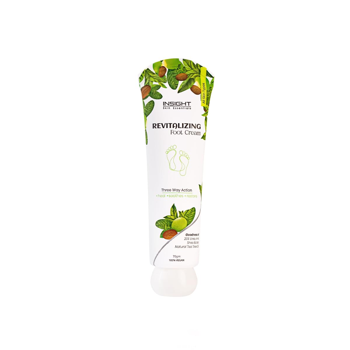 INSIGHT Revitalizing Foot Cream | Exfoliates dead skin | Treats Cracked heels | Infused with Shea Butter, Tea Tree Oil | Heal, Soothes, Restores - 70g-image-9