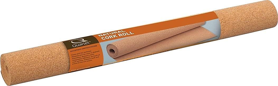 Quartet Cork Rolls, Strips, 24 x 48 inches, Corkboard, Bulletin Board, Natural, 1 Roll (103)