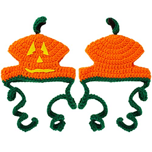 Legendog Cat Halloween Costume Handmade Pet Pumpkin Hat Halloween Apparel for Cats Puppy Small Dogs - Thumbnail 7