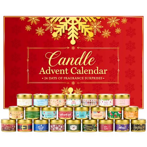 Candle Advent Calendar 2026 Adults Women, 24 Day Countdown Calendar