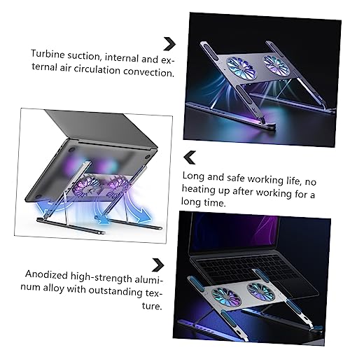 Base refrigerante para laptop con ventilador silencioso y desmontable miniatura 4