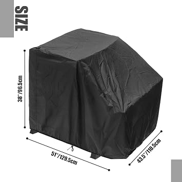 Leg Extension and Curl Machine Cover Compatible with GMWD Waterproof Chest Press Machine Covers for Home Gym Garage Leg Fitness Equipment (Cover Only) (51L x 43.5W x 38H)