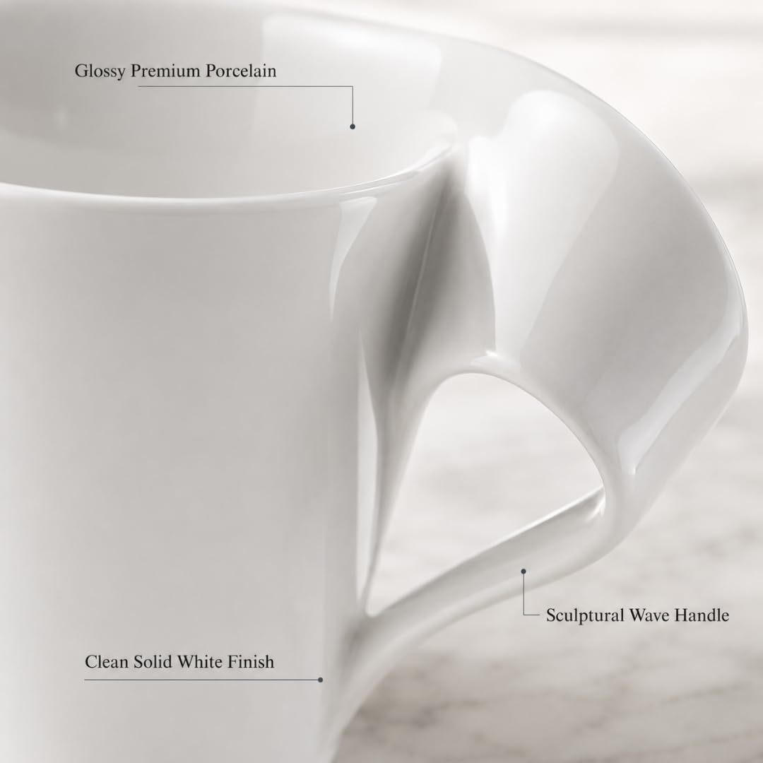 Villeroy & Boch Caneca de café de porcelana New Wave, 1 unidade