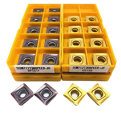 10PCS Herramienta Torno SOMT12T308 JH VP15TF Carburo CNC miniatura 1