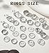 iF YOU 25 Pcs Silver Knuckle Rings Set for Women, Vintage Boho Stackable Finger Midi Rings, Simple Stacking Cute Rings Pack Trendy Stuff Jewelry