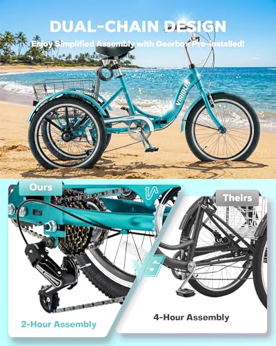 Image of VIRIBUS Folding Tricycle for Adults