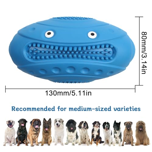 QGGTQG Hundespielzeug aus Naturkautschuk, Hundespielzeug Unzerstörbar, Interaktives Kauspielzeug Hund zur Zahnreinigung und Angstlinderung, Dog Toys für Kleine, Mittelgroße und Große Hunde