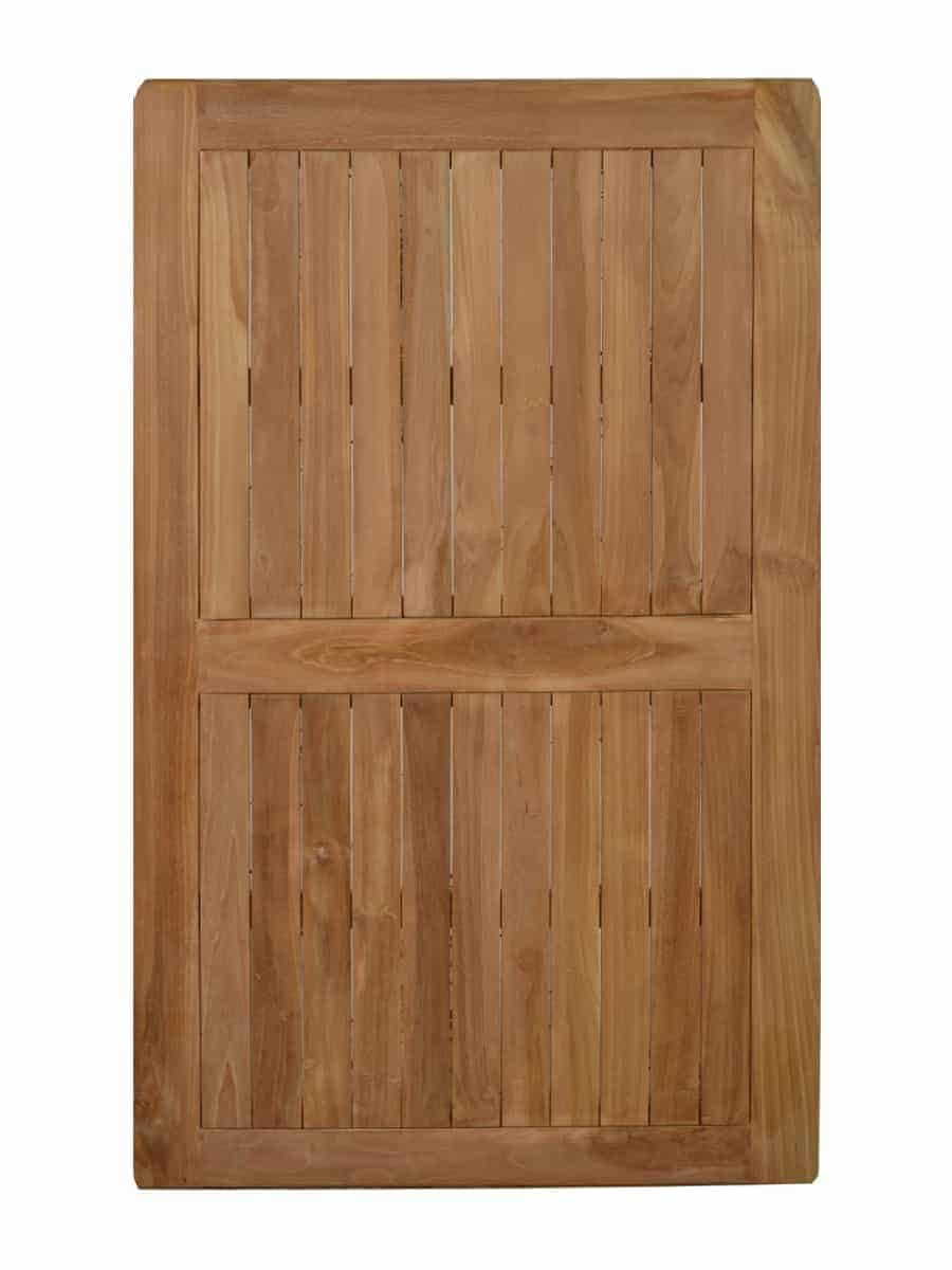 Gartentisch 120x70 cm Gartenmöbel Outdoor Modern Massivholz Teak Honig