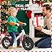 Toddler Balance Bike for 2-5 Year Old,Kids Balance Bike with Fender,Kids Bicycle for 2 3 4 5 Years Old Boy Girl Birthday Christmas Toy Gift,Adjustable Seat/Handlebar,Flat-Free LED Tires,10Min Assembly