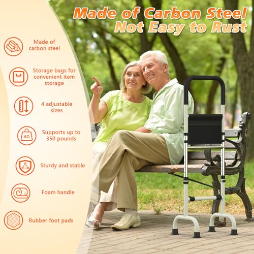 Stand Assist Aid for Elderly Chair Couch Standing Aids and Supports Hip Knee Surgery Recovery Aid Walking Cane Adjustable Cane up to 400lb Height, Mobility Aids Tool Help get up for Seniors