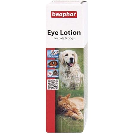 Beaphar Dog Cat Eye Lotion 50ml Sterile Saline Solution Amazon Co Uk Pet Supplies