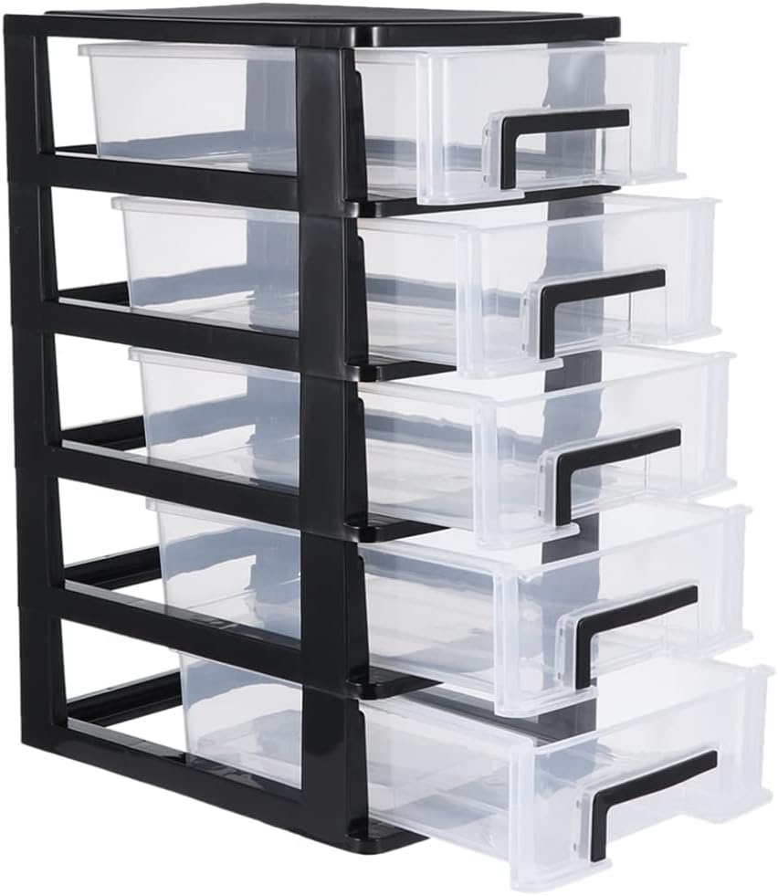 DOITOOL Five Layer Storage Drawers Small Portable